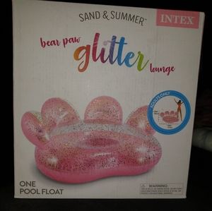 NEW Intex Bear Paw Glitter Lounge